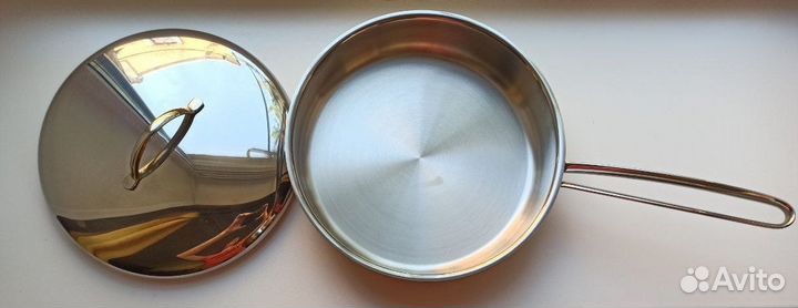 Сковорода из нержавеющей стали всмпо Гурман -класс