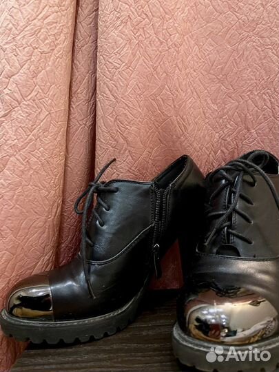 Ботильоны женские кожаные (б/у)