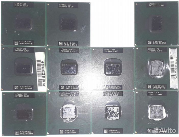 Процессоры для ноутбуков