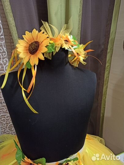 Костюм подсолнуха на праздник Осени