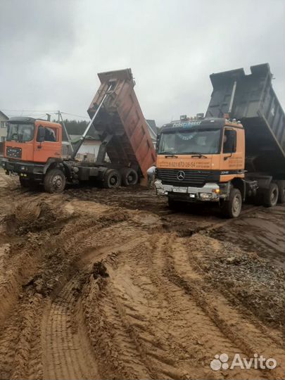 Доставка песка щебня земли. Приозерский р-н