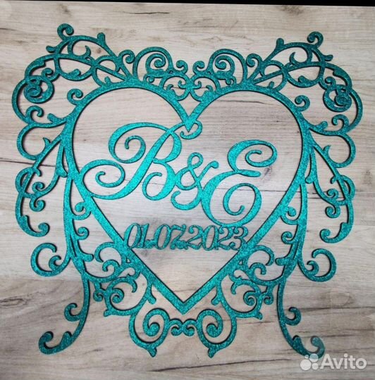 Монограмма на свадьбу (свадебный герб)