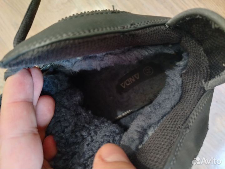 Мужские зимние кроссовки с мехом