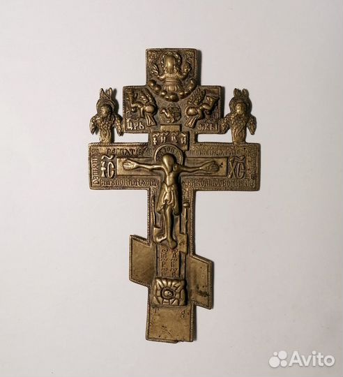 Крест с распятием киотный 19 век