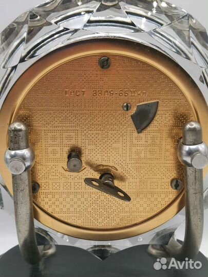 Часы настольные Маяк Хрусталь Механика Экспорт