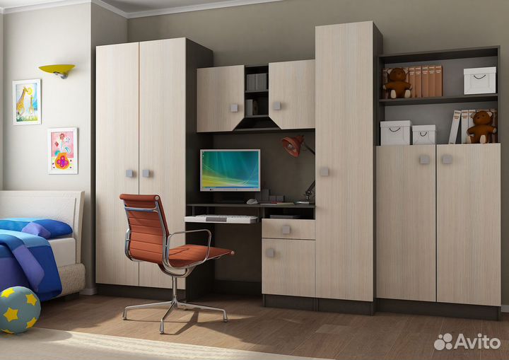 Детская стенка Юниор венге/дуб 3 м