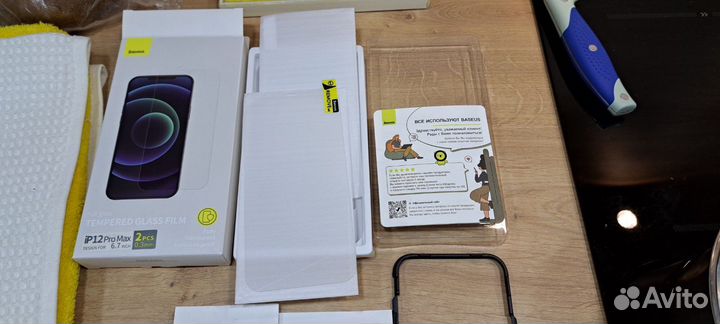 Чехол и 2 стекла на iPhone 12 pro max