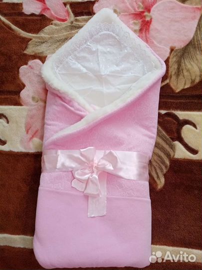 Конверт, одеяло на выписку зимнее
