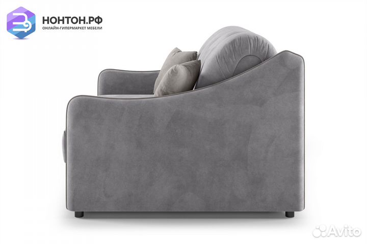 Диван аккордеон Эско серый / серо-бежевый