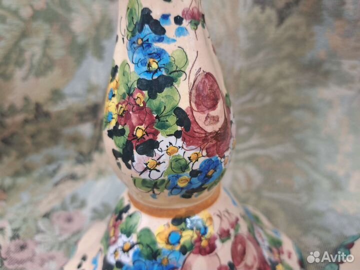 Пара подсвечников,майолика Италия