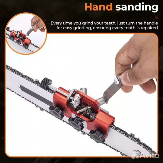 Ручной механизм для заточки цепей, бензопил