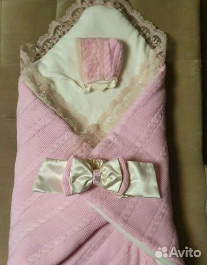 Конверт одеяло на выписку и костюм