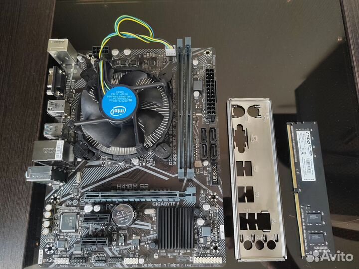 Материнская плата H410M S2 с Intel Pentium G6400