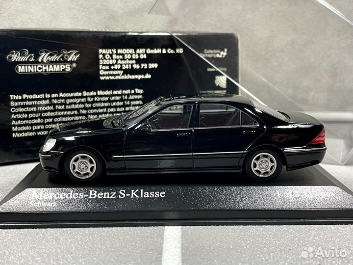 Модель Mercedes-benz S-class Minichamps 1:43