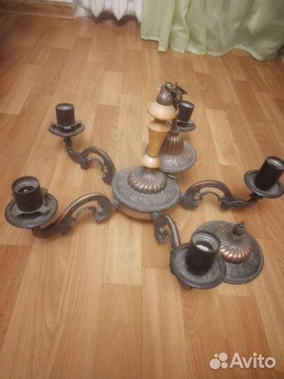 Люстра медная