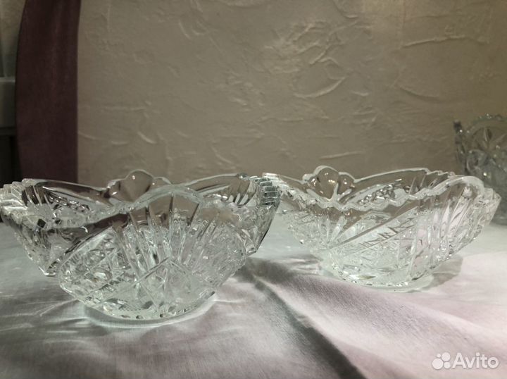 Вазочки хрустальные