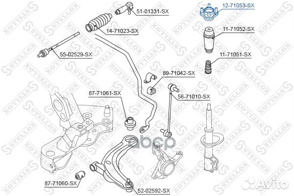 Опора амортизатора mazda MPV 2.0-3.0/2.0DI 99