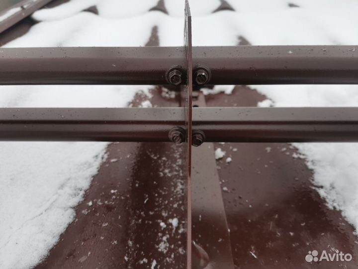 Установка снегодержателей