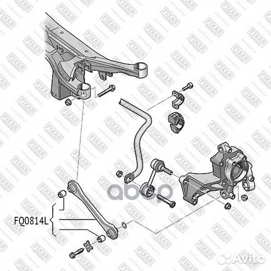 Рычаг VAG A3/TT/golf 5/passat 03- задн.подв.лев