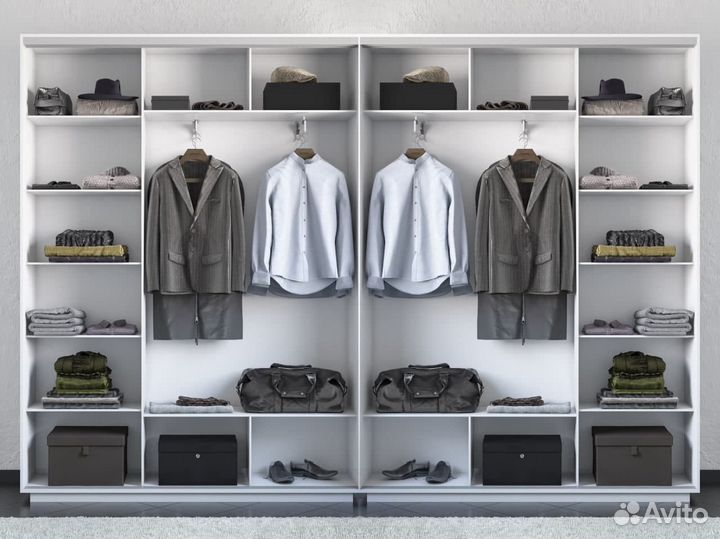 Шкаф-купе большой, 6-ти дверный, 4.2 метра