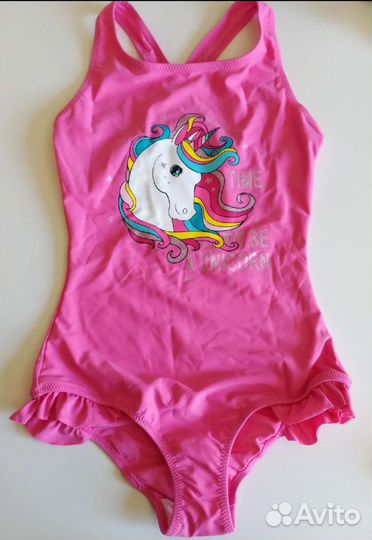 Купальник с единорогом 152р