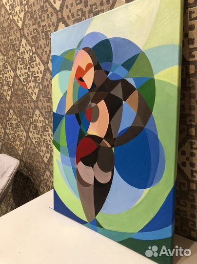 Картина абстракция акрил