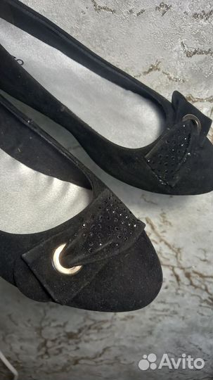 Балетки замшевые 39 размер