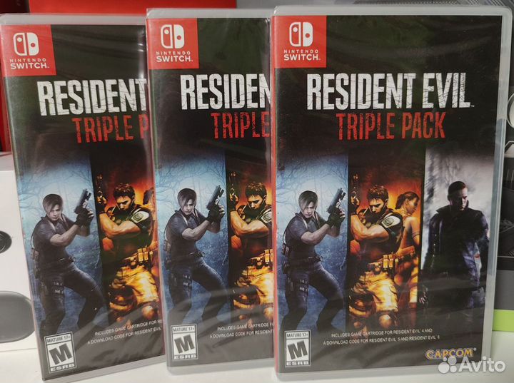 Resident Evil:Triple Pack на Nintendo Switch Новый