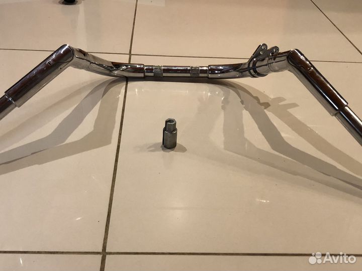 Руль на мотоцикл (регулируемый+скрытая проводка)