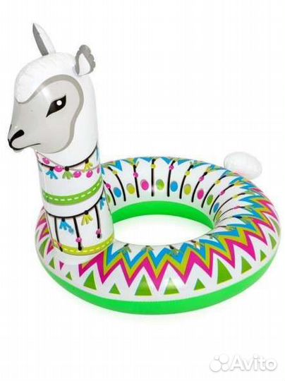 Альпака надувной круг новый с насосом