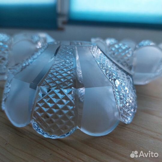 Плафоны (розетки) для люстры хрустальные 6 шт