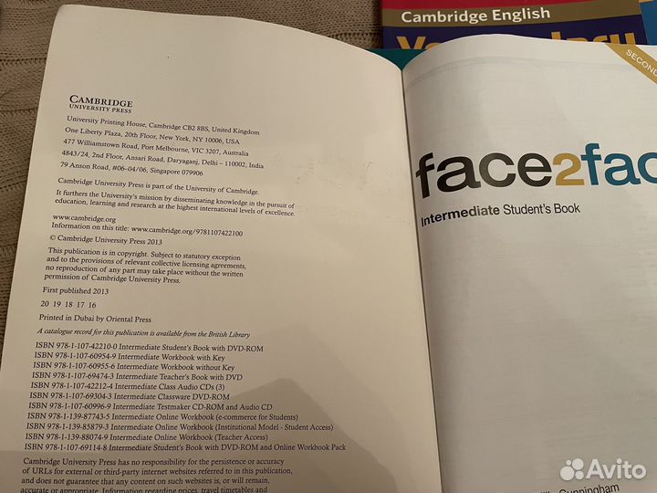 Учебники Cambridge English и face2face
