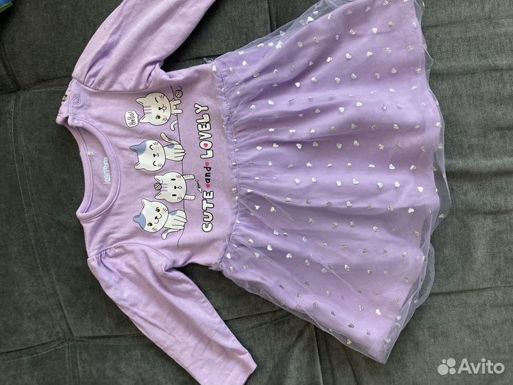 Платье для новорожденной 68