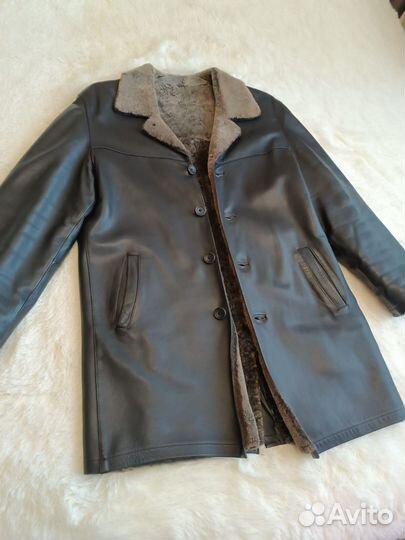 Мужской кожаный френч