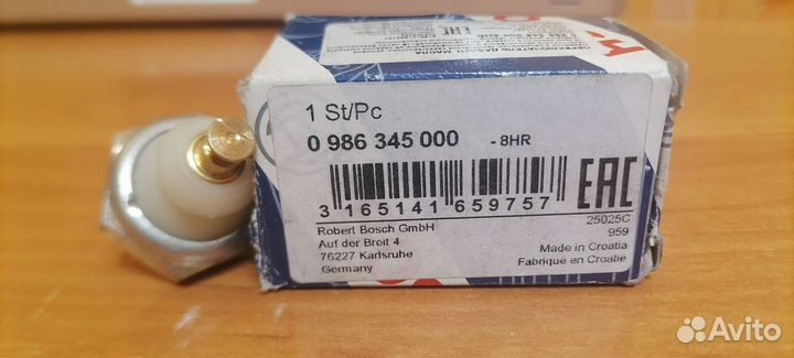 Новый bosсh. Датчик давления масла