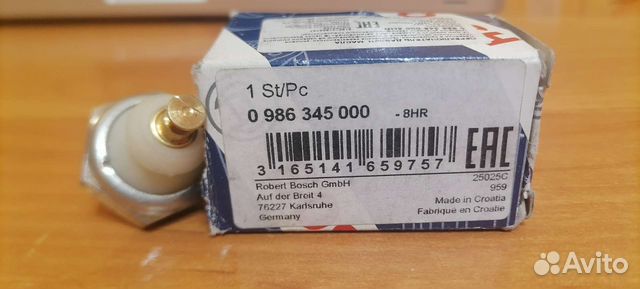 Новый bosсh. Датчик давления масла