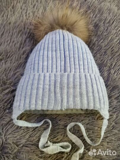 Шапка зимняя для девочки 52 54
