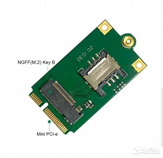Ngff m.2 к mini pci-e адаптер для 4G модема