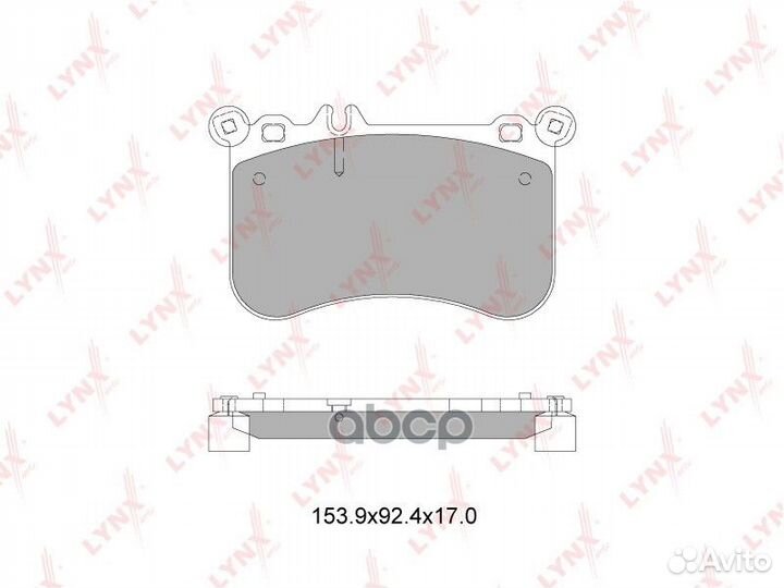 Колодки тормозные дисковые перед BD5355 LYN