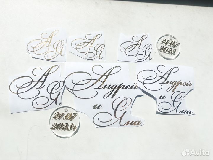 Печать на свадебные аксессуары