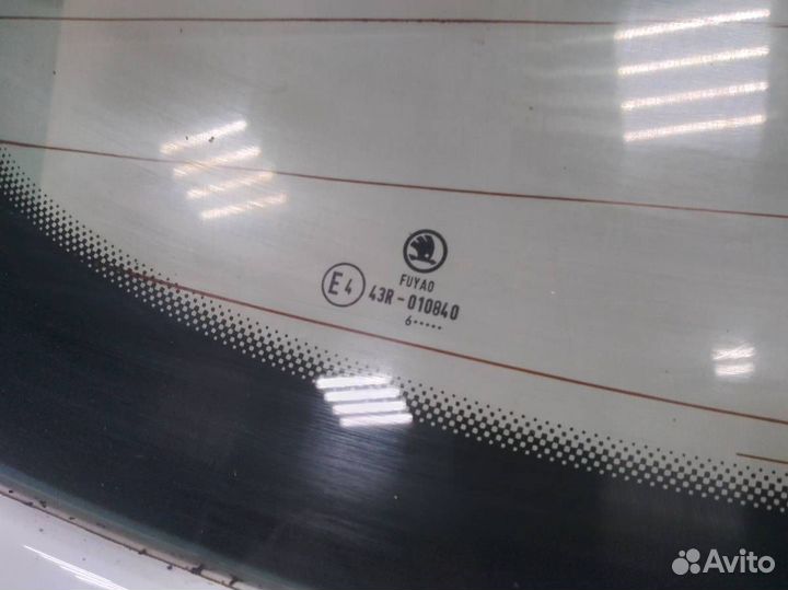 Стекло заднее Skoda Rapid 2012-2020