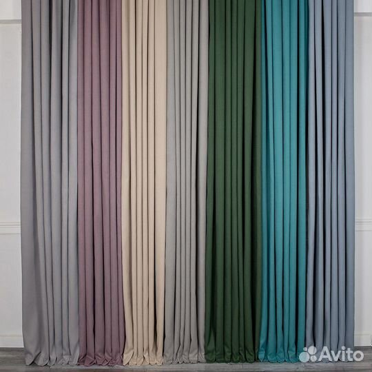 Комплект штор канвас Эдем готовые и на заказ