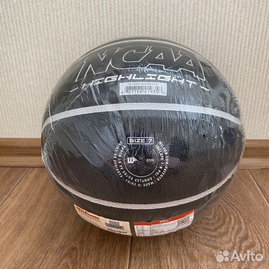 Баскетбольный мяч wilson ncaa highlight grey