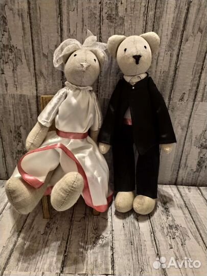 Игрушка Жених и Невеста Кролики (Зайчики) и Мишки