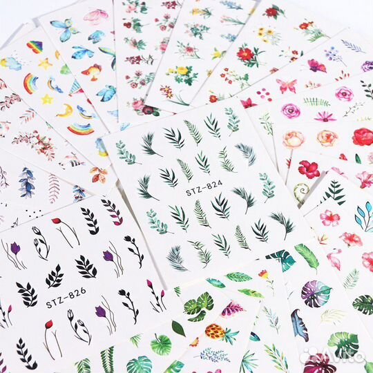 Слайдеры для ногтей, дизайн, наклейки для ногтей