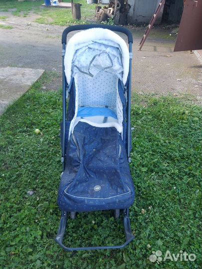 Детские санки коляска ника