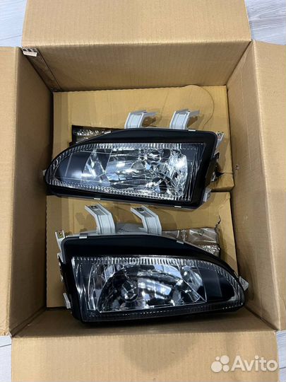 Фары Depo Black передние Honda CIvic V