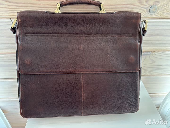 Мужской кожаный портфель dr koffer