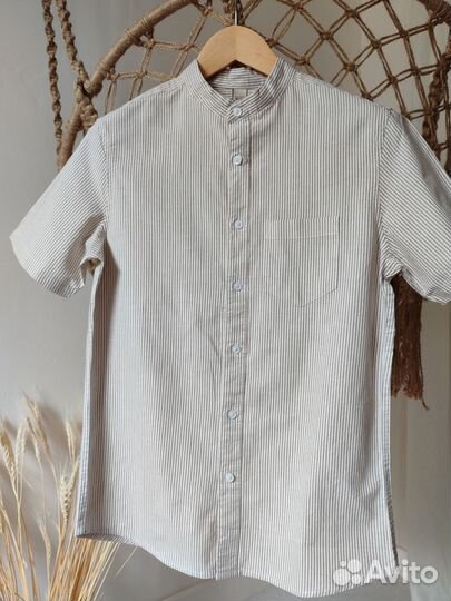 Рубашка мужская 44 46 Син