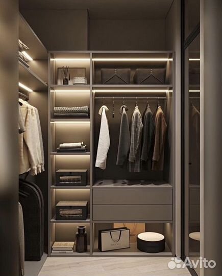 Гардеробная на заказ под ключ